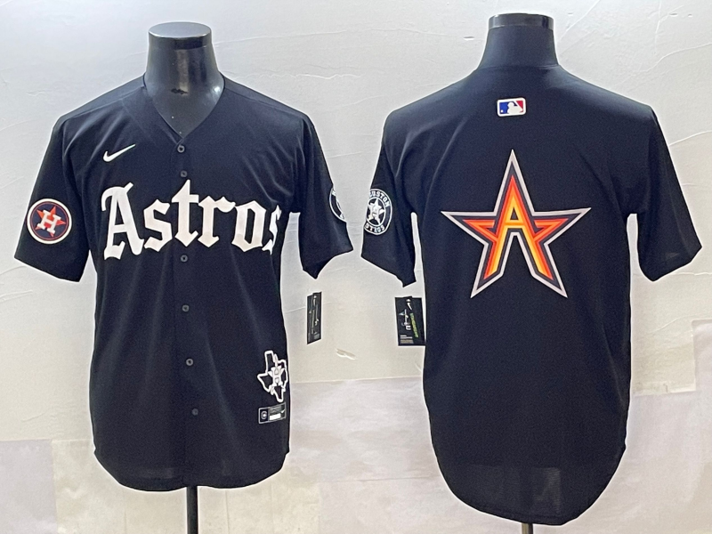 Men Houston Astros blank black MLB Nike 2025 jersey style  20